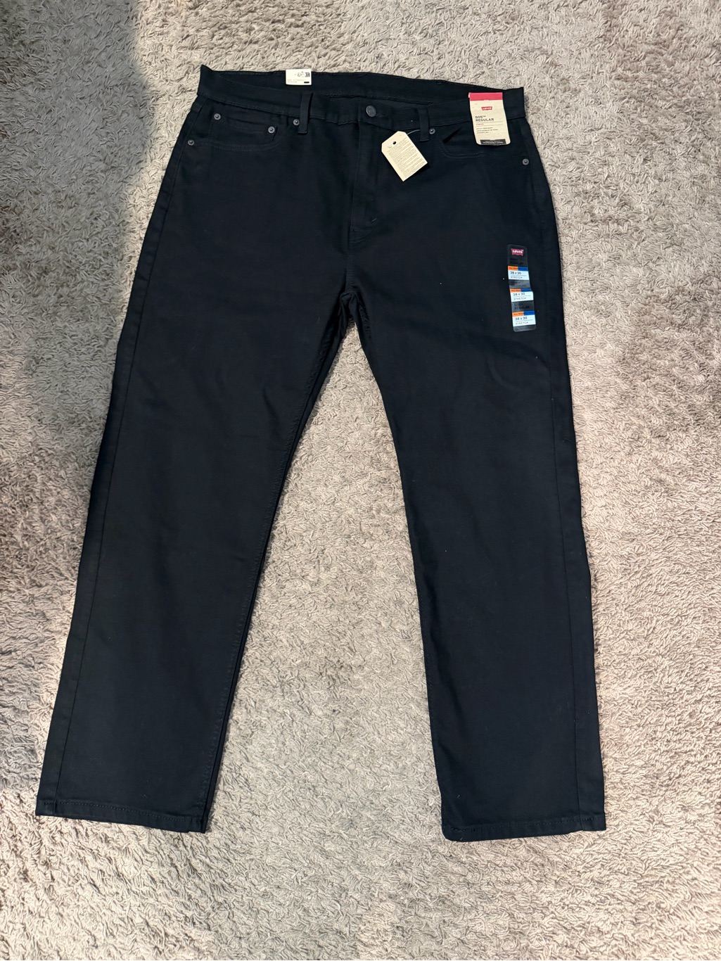 Levis Black Straight Jeans  Classic Straight Fit